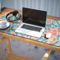 thumbnail image 3 of Long Mouse Pads for Desk,Blue and Pink Pioneer Flower Desk Mats on Top Of Desks, Desk Mouse Pad Extra Large with 3mm Non-Slip Base and Stitched Edge for Gaming,Office,Work,Home 35.4"x15.7", 3 of 6