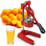 Zulay Kitchen Professional Heavy Duty Citrus Juicer - Large Pomegranate Red