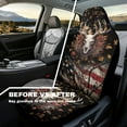 thumbnail image 5 of Yuyamidu Deer Car Seat Covers for Men Women USA Flag Patriotic Auto Front Seats Covers Car Accessories Set Fits for SUV, Sedan, Truck, 5 of 6