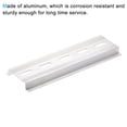 thumbnail image 4 of Uxcell 4”x 1.38”x 0.29” DIN Rail Slotted Mounting Guide Aluminum Silver Tone 5Pcs, 4 of 6