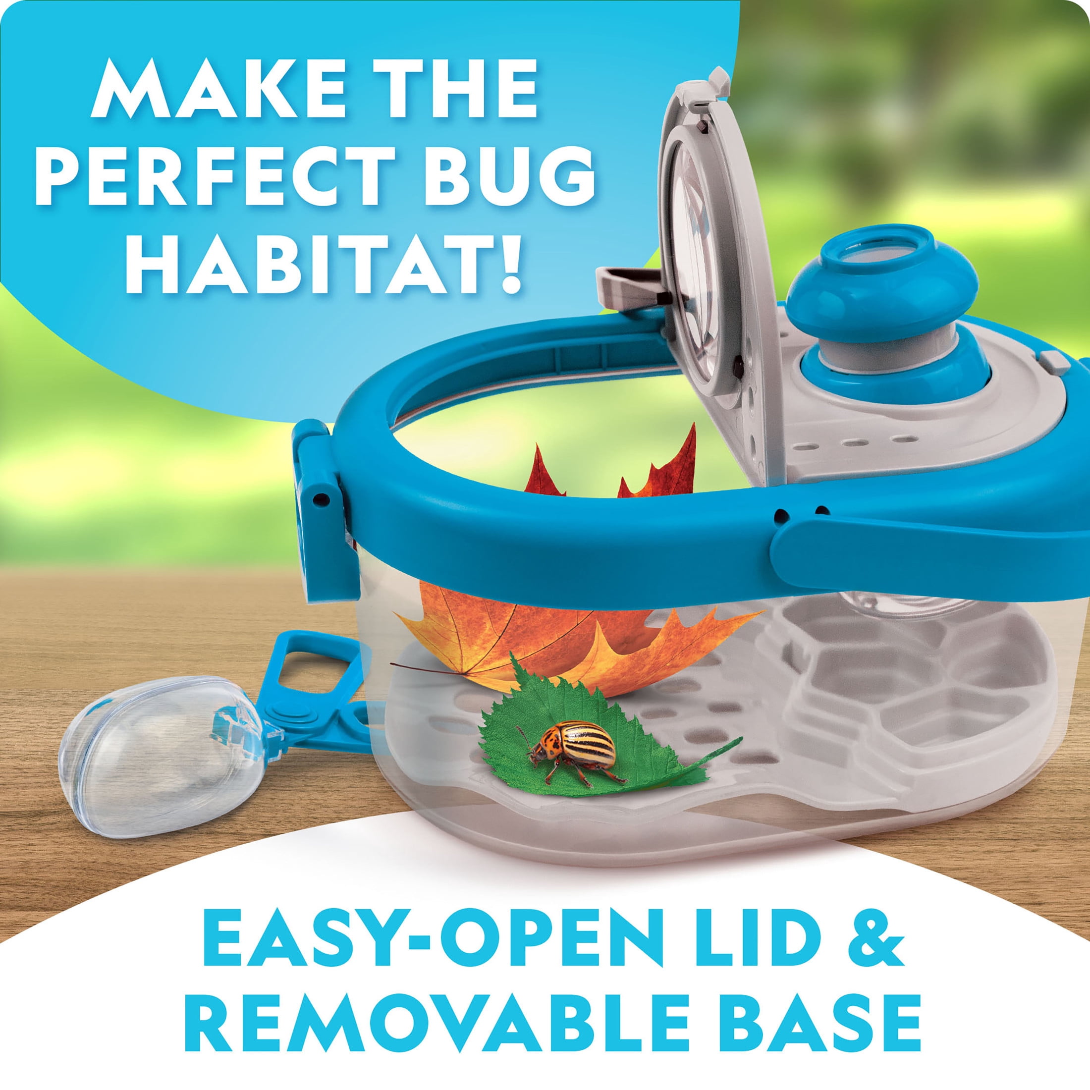 National Geographic Bug Catcher Kit – Bug Habitat, Field Guide, Glow-in-the-Dark Figures & More