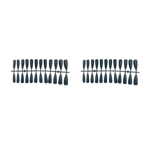 Seitruly Tabletas para mejorar las uñas Aspecto resistente a los arañazos de uñas postizas Cobertura completa Consejos de manicura JM-11Gary Blue JM-11Azul Gary 2piezas Seitruly CBP456178