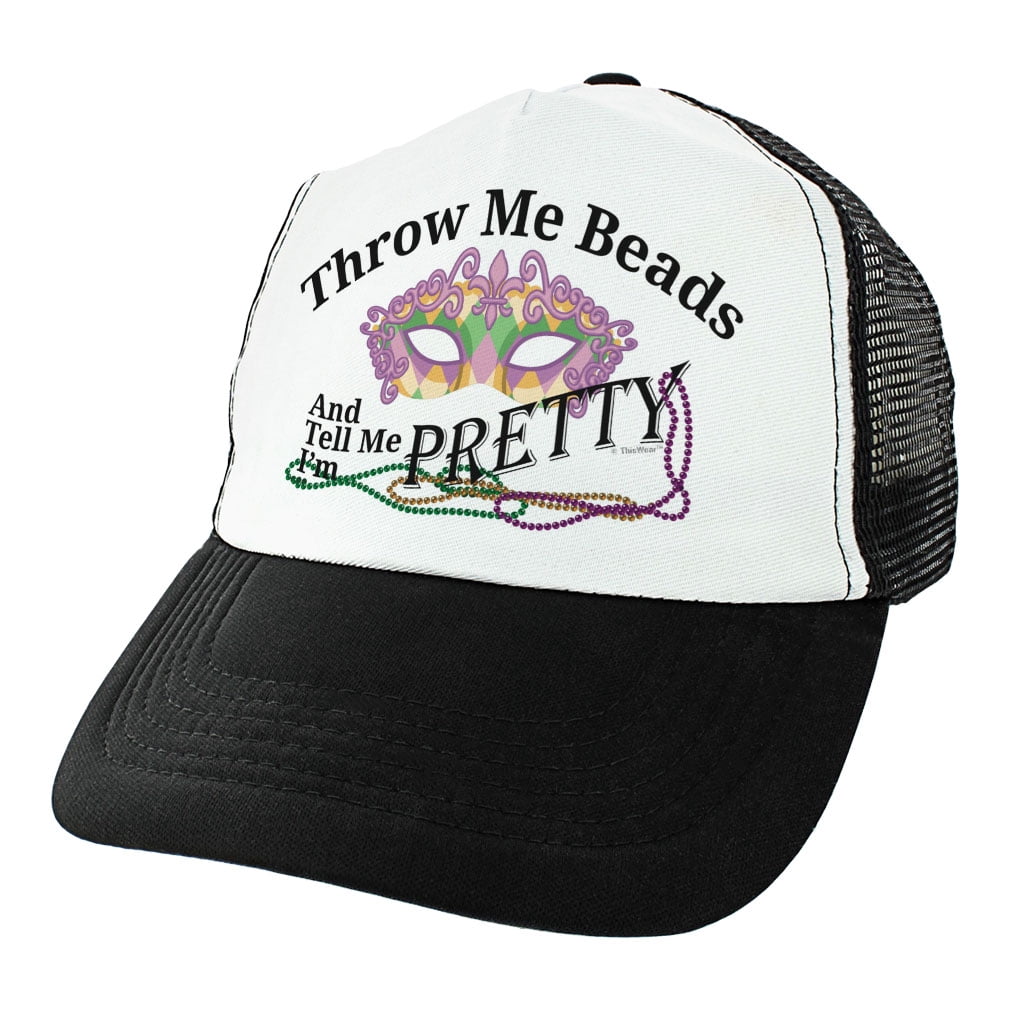 mardi gras trucker hats