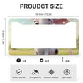 thumbnail image 3 of 2 Pieces Cartoon Little Cow License Plate Frames Animal Farm Bull Cow Vintage Licenses Plates Frames Front Licenses Plate Covers Car Tag Frame Aluminum 2 Hole for Women Men Auto Decoration Hardware, 3 of 6