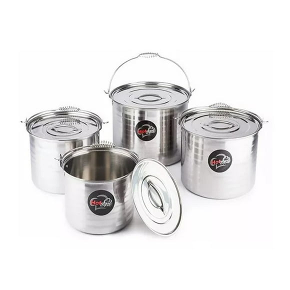 Ollas Stock Pot Espiral Hot Spot, Juego de 8 piezas Hot Spot Z341