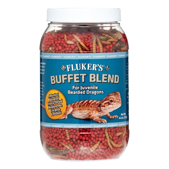 Fluker's Farm Buffet Blend Young Bearded Dragon Reptile Food, 8 Oz