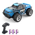 thumbnail image 1 of Coche de control remoto 2,4 GHz Camión de control remoto todo terreno Coche todoterreno Vehículo 4WD Regalos para niños adultos con luz LED 3 baterías, 1 of 8