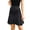 Black, variant on HA-EMORE Women High Waisted Skirts Elegant Pleated Ruffle Flare Swing Sexy Pencil Mini Skirt