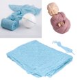 thumbnail image 3 of Stretch Newborn Wrap, Photography Swaddling Wrap Soft Healthy Breathable Absorbent Lovely Exquisite Multifunctional For Birthdays For Photography, 3 of 5