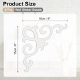 thumbnail image 2 of Uxcell 4 Pcs Seif-Adhesive Wall Sticker Mirror Decals, Acrylic Hollow Mirror Tiles Sticker Applique for Home Room Background Decor, Purple (15x15cm), 2 of 7