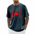thumbnail image 1 of Chemise à Manches Courtes Imprimée pour Hommes, Col Rond, T-Shirt Mode Décontracté, Mélange de Coton Respirant, pour Usage Extérieur et Quotidien, Coupe Unisexe, 1 of 6
