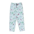 thumbnail image 4 of Naloa Rabbit And Butterfly Print Women’s Ultra-Soft Comfy Pajama Lounge Pants with Pockets & Drawstring, 4 of 8