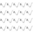 thumbnail image 1 of Unique Bargains 20pcs Single Button Kayak Paddle Snap Spring Clip 55mmx8.8mm V Shaped Hollow Lift Telescopic Locking Pole Clips, 1 of 5