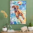 thumbnail image 2 of Rhodesian Ridgeback Dog Canvas Volleyball Stretched Canvas Size 8x12 – Funny Rhodesian Ridgeback Dog Canvas Wall Decor, Funny Dog Wall Art for Volleyball Room, 2 of 5
