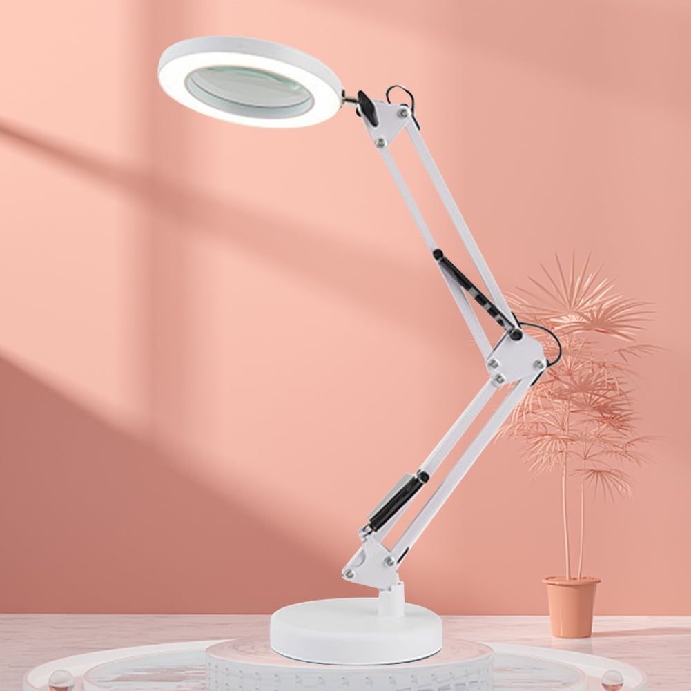 Xewsqmlo USB Desk Lamp Magnifying Glass 3color 10speed Dimming Beauty