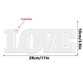 thumbnail image 3 of Romantic LOVE Sign Decoration, 11-Inch Freestanding White Letters for Table Top, Wedding, Anniversary, Valentine's Day Party, Bridal Shower, and Home Decor, 3 of 9