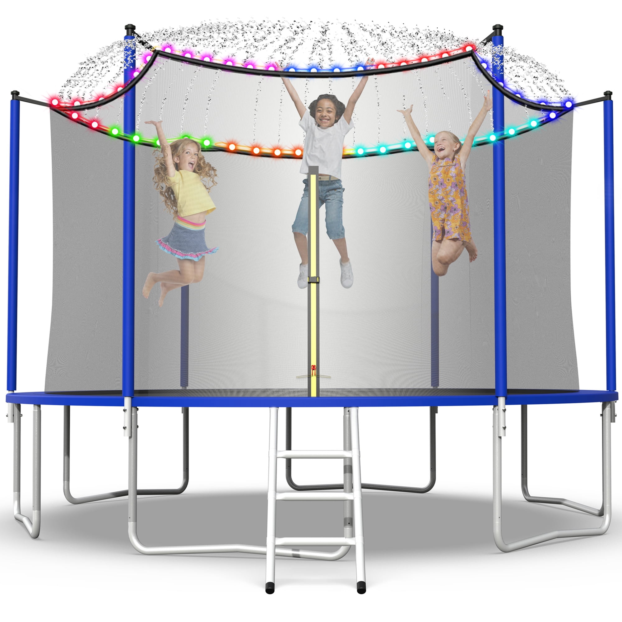 Jump Into Fun 800LBS 12FT Trampoline with Enclosure, Trampoline for