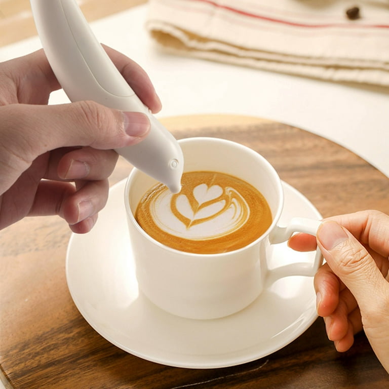 Latte Art Electrical Drawing Pen Coffee Carving Pen Coffee Stencils Cake  Spice Cappuccino Decoration Pen Baking Coffee Stencils
