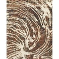 thumbnail image 1 of Ahgly Company Machine Washable Indoor Rectangle Abstract Dark Sienna Brown Area Rugs, 5' x 8', 1 of 7