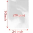 thumbnail image 4 of 20pcs Cellophane Bags 24x30 Cellophane Wrap for Gift Baskets Large Clear Gift Bags Party Favors Clear Treat Plastic Gift Packaging or Cookie Candy Goodie, 4 of 5