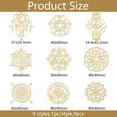 thumbnail image 2 of 9pcs 1.6x1.6 Inch Magic Circle Stickers Occult Symbol Stickers Self Adhesive Gold Metal Stickers Fantasy Theme Metal Stickers Energy Stickers for Scrapbooks DIY Crafts Phone Decoration, 2 of 7