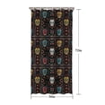 thumbnail image 5 of Colorful Skull Flower Pattern Shower Curtain 36"x72" ,Bathroom Decorative Shower Curtains Set with 12 Hooks,Modern Waterproof Washable Shower Curtain, 5 of 6