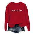 thumbnail image 1 of WEAIXIMIUNG Sweatshirts pour Femmes avec Fermetures Éclair Pull à Capuche Imprimé Lettre Col Rond pour Automne & Hiver, 1 of 3
