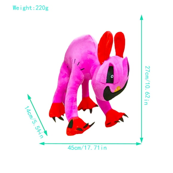 Poppy Playtime Chapter 4 Mutant Picky Piggy Plush Toy, 17.71" Soft Stuffed Figure, Collectible Horror Character Gift for Fans