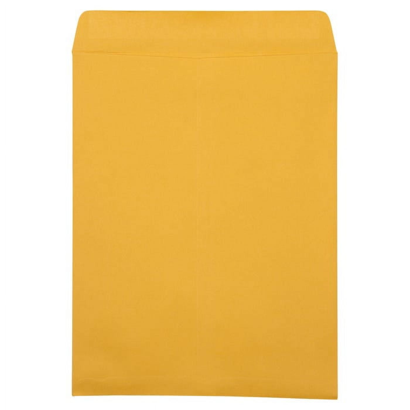 JAM Paper 10" x 13" Open End Catalog Premium Envelopes, Manila, Bulk 100 Per Box