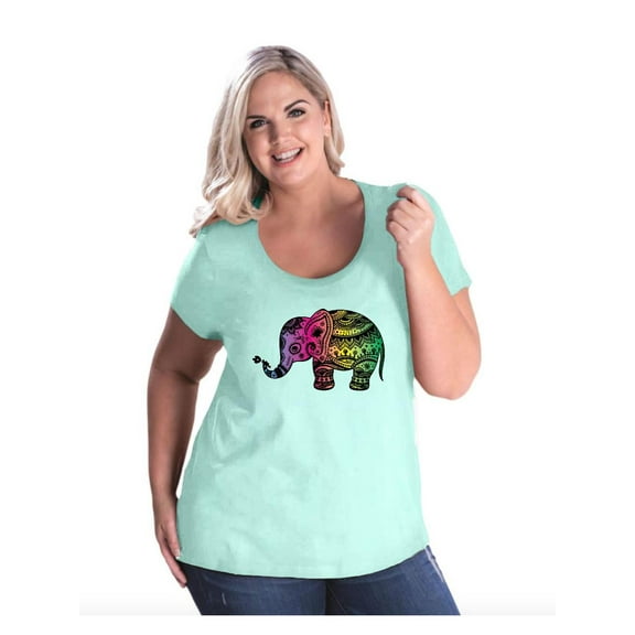 Normal is Boring - Women's Plus Size Curvy T-Shirt, up to Size 28 - Elephant