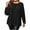 Black, variant on Jalioing Plus Size Shirts for Women Loose Long Sleeve Crew Neck Ruched Pullover Tops Fashion Casual Blouses