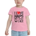 thumbnail image 2 of I Love My Naps But I Stay Woke Cute Toddler T Shirts for Boys Girls (Pink, Youth XL), 2 of 5