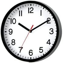 9 Inch Silent Wall Clock  Round Wall Clocks Battery Operated，Wall Clock Non-Ticking Clocks for Living Room Bedroom Office Classroom Bathroom Clock