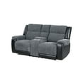 thumbnail image 3 of U5914 GREY/BLACK RECLINING SOFA/CONSOLE RECLINING LOVESEAT/RECLINER, 3 of 4