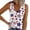 White, variant on fartey Women Plus Size Tank Blouses 4th of July Sleeveless V Neck Vest Top Tunic Knit American Flag Print Button up Patriotic Tee