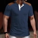 thumbnail image 1 of pstuiky camisetas de hombre, Blusa de manga corta de color liso para hombre, estilo informal de verano, a la moda camisas casuales para hombre xl, 1 of 4