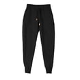 thumbnail image 4 of Pantalones deportivos de invierno para hombre, de longitud completa, lisos, con cordón ajustable, de forro polar grueso, para correr al aire libre, cálidos, de poliéster, 4 of 5