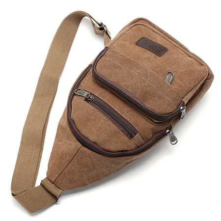 2018 New Men Military Canvas Messenger Shoulder Bag Sling Travel Tactical Backpack Chest Bag ...