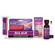 Silka Max Strength Antifungal Liquid & Cream Set - Powerful Relief for Toenail Health, Athlete's Foot, and Ringworm, Itch and Burn Relief
