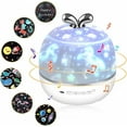 thumbnail image 1 of 3 en 1 Veilleuse Enfant Projecteur, LED Haut-Parleur Bluetooth Projecteur Ciel Etoile 360°Rotation de Lampe de Chevet Enfant Bebe avec Télécommande pour Décoration de Chambre Cadeau Naissance, 1 of 3