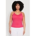 thumbnail image 2 of Womens Plus Size Seamless Ribbed V Neck Cami, 2 of 5