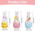 thumbnail image 3 of Easter Bunny Statue Easter Bunny Figurine Resin Easter Desktop Ornament Animal Figurine Resin Rabbit Sculpture for Easter Home Office Tabletop Decoration, 3 of 5