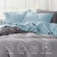 thumbnail image 3 of Queen Sheet Set - 4 Pieces Soft Queen Size Sheets - Breathable & Cooling - Hotel Luxury - Easy Care Polyester Microfiber Bedding for Women, Men, Dark Grey, 3 of 5