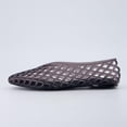 thumbnail image 3 of Cushionaire Siesta Modern Lattice Ballet Flats for Women, Comfortable Slip On Pointed Toe Womens Jelly Shoes, 3 of 22