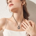 thumbnail image 3 of Cremation Jewelry Urn Necklace for Ashes for Women Men, Circle of Life Eternity Memorial Pendant Ash Jewelry, 3 of 7