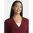 thumbnail image 3 of Time and Tru Women's and Women's Plus Cardigan and Pants Sweater Set, 2-Piece, Sizes XS-4X, 3 of 3