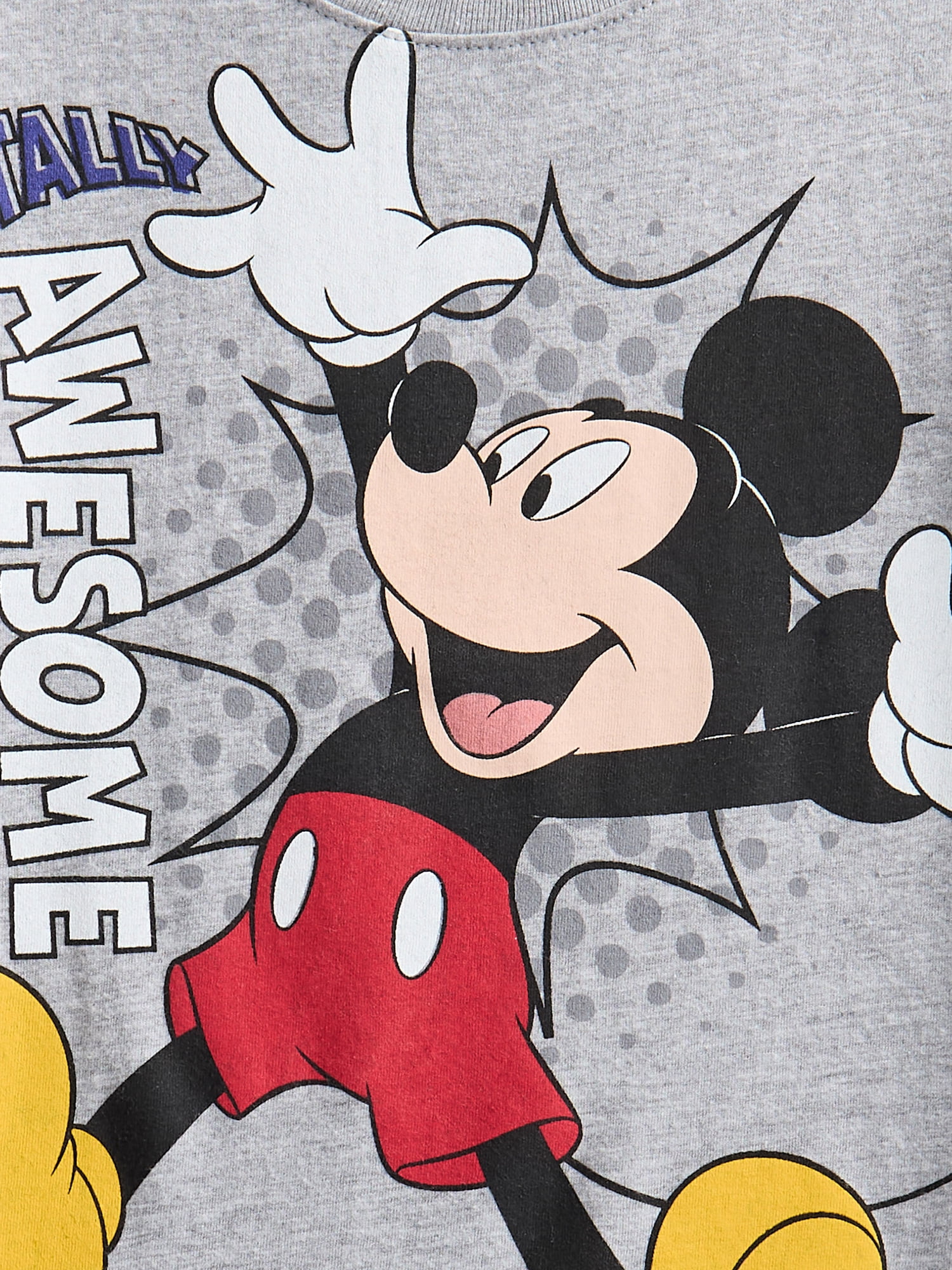 Mickey Mouse Toddler Graphic Crewneck Tee with Short Sleeves, Sizes 12M-5T