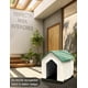 thumbnail image 4 of RED VELVET Casa Perro Casetas de Plástico Exteriores, Resistente al Agua y Clima,Fácil de Montar, Jardín, Patio y Exterior (Verde, Chica), 4 of 6