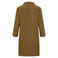 thumbnail image 6 of Women's Long Single Breasted Trench Coat Winter Wool Dress Coat Loose Fashion Pea Coat Lapel Jacket Overcoat, 6 of 6