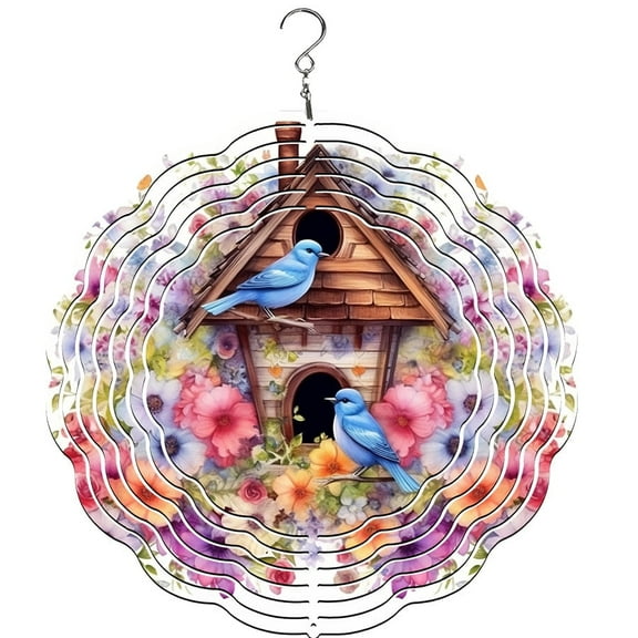 Bird Wind Spinner , Garden Décor, Yard Décor, Porch Decor